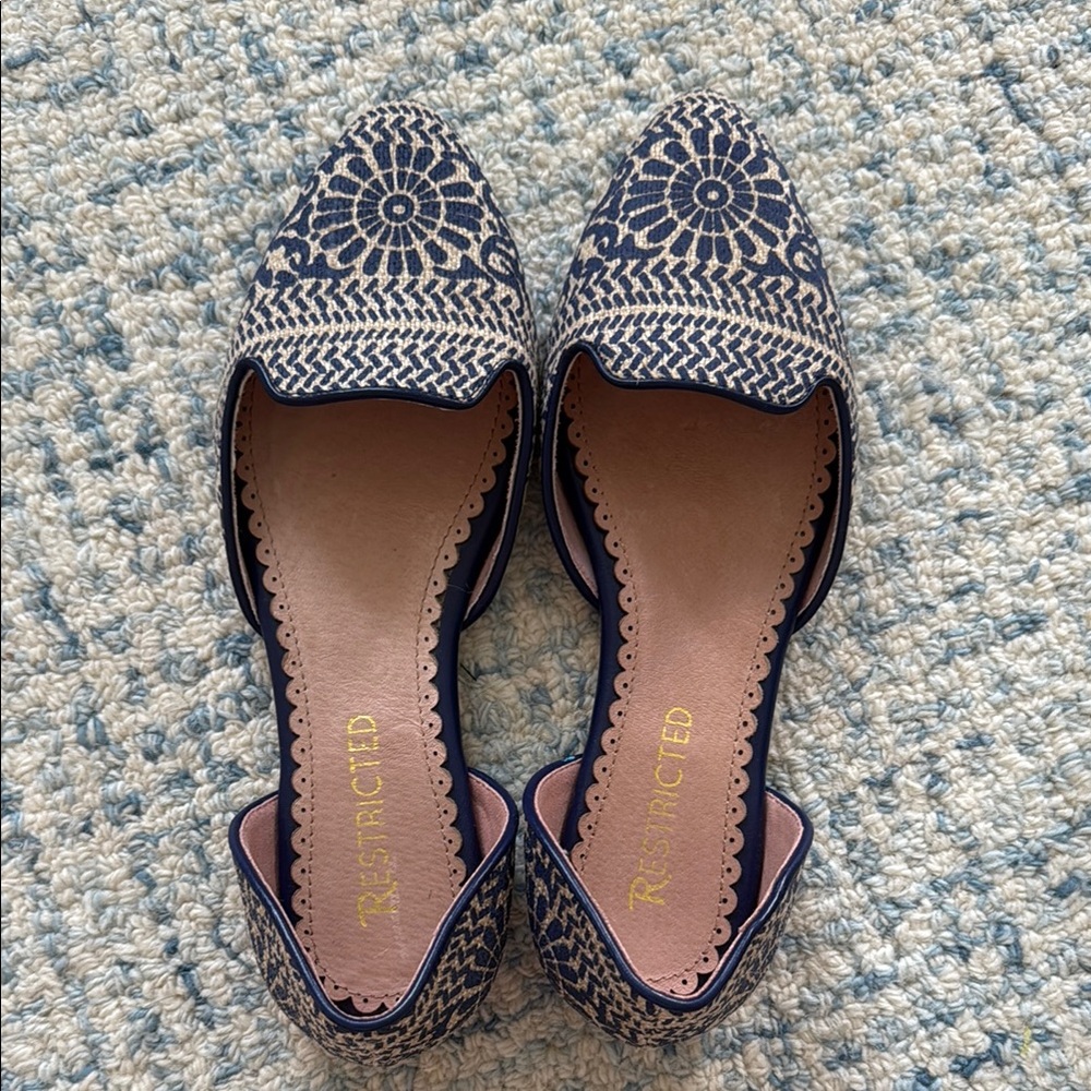 Restricted Navy Blue Loafers